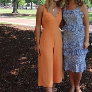 Amanda uprichard orange jumpsuit